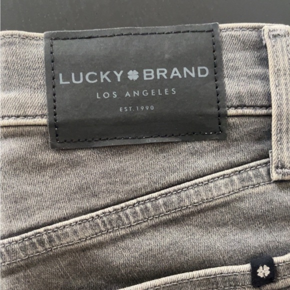 Lucky Brand grey and black jeans. Mid rise super skinny Ava - Picture 4 of 4